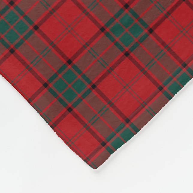 Cobertor De Velo Xadrez Vermelha Maxwell Clan Tartan (Quina)