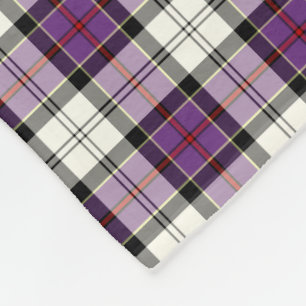 Cobertor De Velo Xadrezes roxas e pretas vestem Tartan