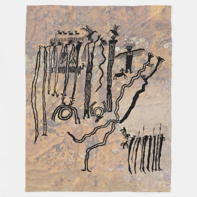 Cobertor De Velo Xamãs e Espíritos (Frente)