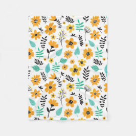 Cobertor De Velo Xmas Gift Bonito Mão Cortada Floral Desenhada Colo