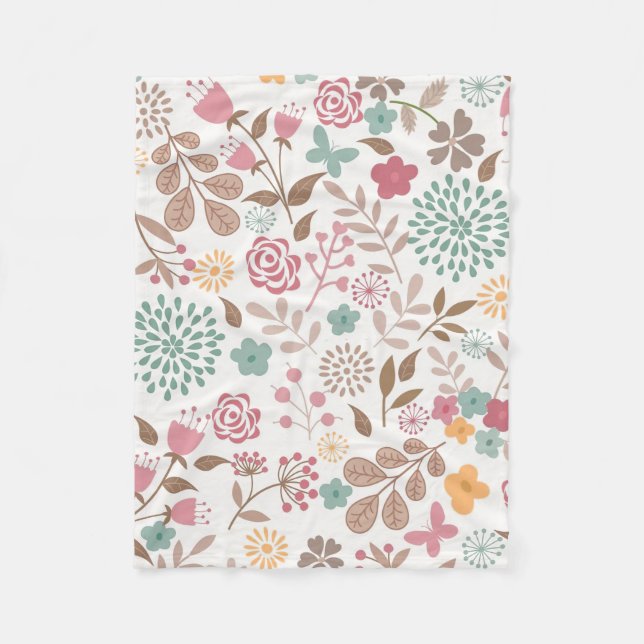 Cobertor De Velo Xmas Gift Floral 4 Seasons (Frente)