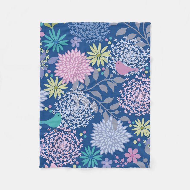 Cobertor De Velo Xmas Gift Floral 60º Aniversário (Frente)