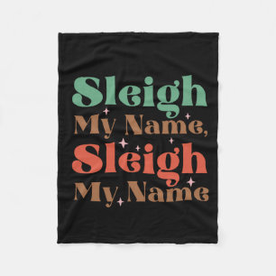 Cobertor De Velo Xmas Gift Sleigh Meu Nome