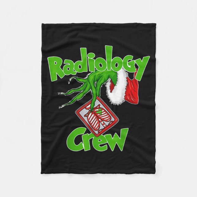 Cobertor De Velo Xmas Radiology Christmas Radiologist Xray Tech Fun (Frente)