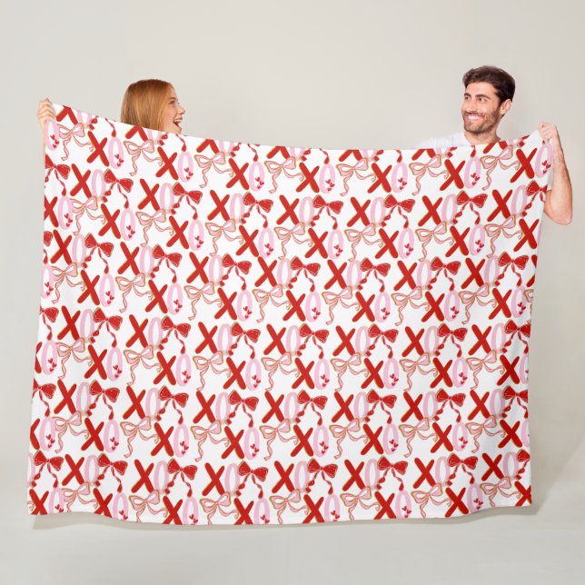 Cobertor De Velo XO Valentine’s Gift Blanket , xoxo love blanket (In Situ)