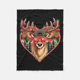 Cobertor De Velo Xoxo namorada camuflada de veado caçador retrô