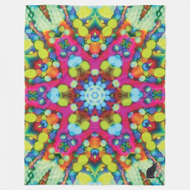 Cobertor De Velo Xycon Kaleidoscope Fleece Blanket (Frente)