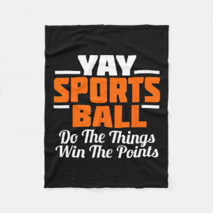 Cobertor De Velo Yay Sports Ball Faz A Coisa Que O Futebol Fã De Fu