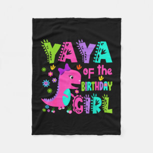 Cobertor De Velo Yaya do dinossauro saurus rex da menina de anivers