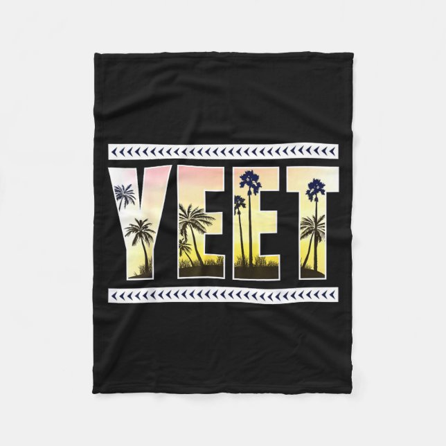 Cobertor De Velo Yeet Funny Slang Quote Humor Meme  (Frente)