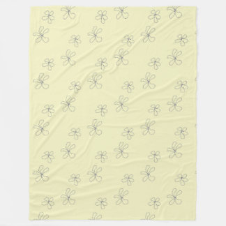 Cobertor De Velo yellow flower blanket