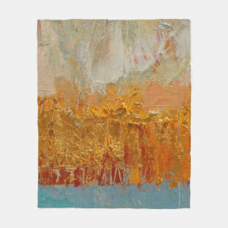 Cobertor De Velo Yellow oil painting on canvas. Original abstract a