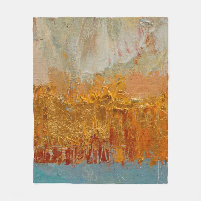 Cobertor De Velo Yellow oil painting on canvas. Original abstract a (Frente)