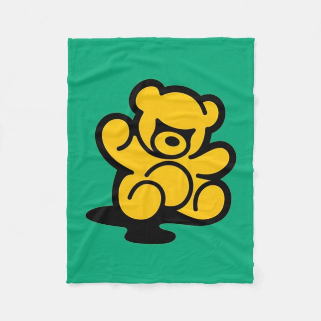 Cobertor De Velo Yellow Teddy Trouble (Frente)