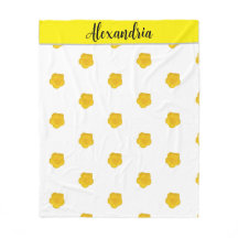 Yellow Wildflower customizable Photo Fleece blank