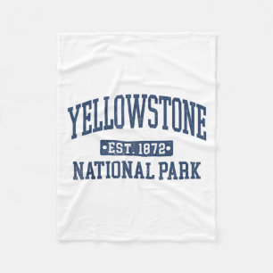Cobertor De Velo Yellowstone Vintage National Park Design