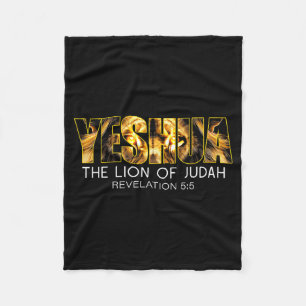 Cobertor De Velo Yeshua Leão de Judá Jesus Religioso Cristão Rev