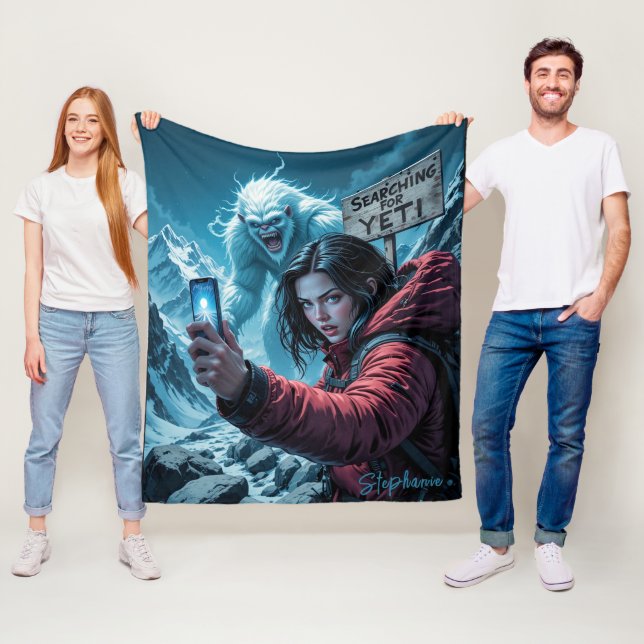 Cobertor De Velo Yeti Bigfoot Sasquatch Selfie Search Team (In Situ)