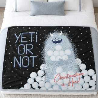 Cobertor De Velo Yeti ou Não É Natal Aqui Natal