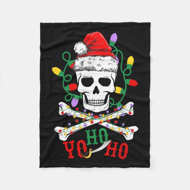 Cobertor De Velo Yo S Ho Rate Boat Cruise Xmas Skull Crossbones Chr (Frente)
