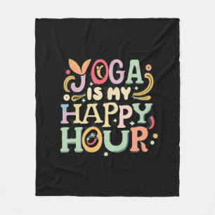 Cobertor De Velo Yoga É Minha Hora Feliz