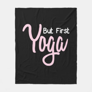 Cobertor De Velo Yoga Lover But First Yoga