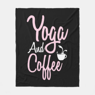 Cobertor De Velo Yoga Lover Yoga And Coffee
