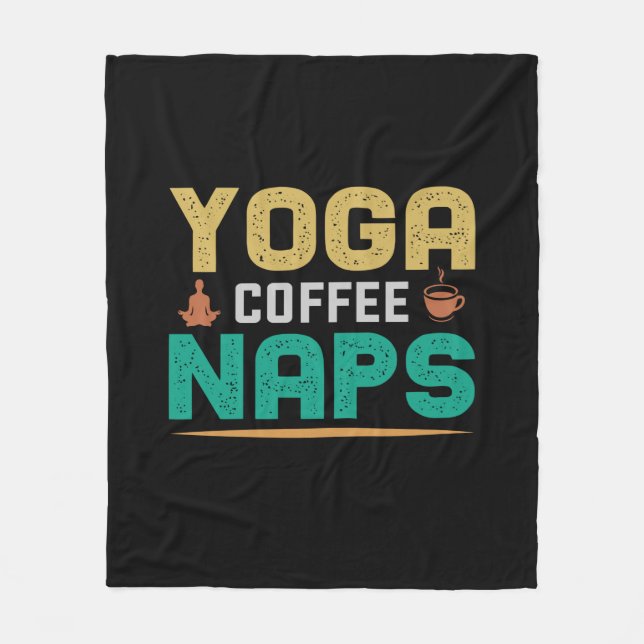 Cobertor De Velo Yoga Lover | Yoga Coffee Naps (Frente)