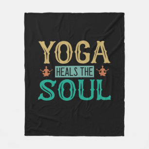 Cobertor De Velo Yoga Lover Yoga Heals The Soul