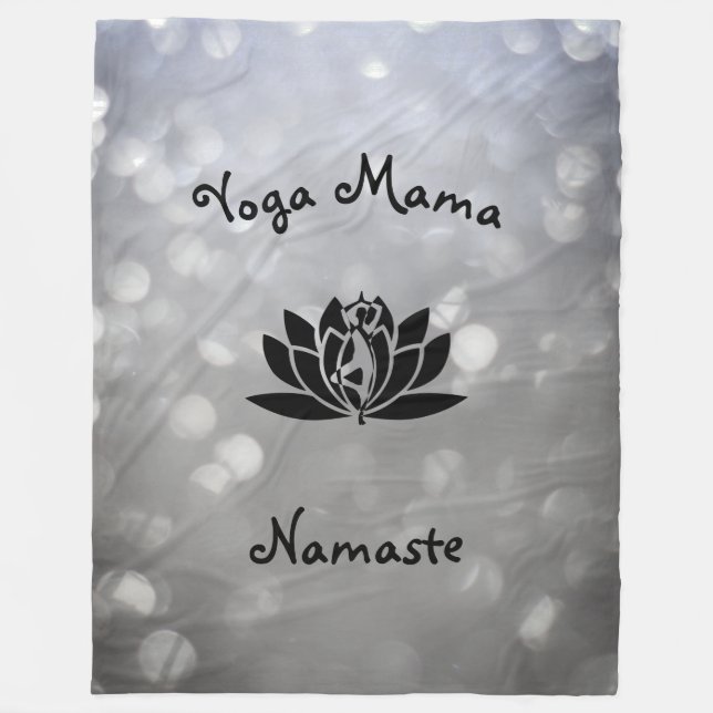 Cobertor De Velo Yoga Mama Namaste design (Frente)