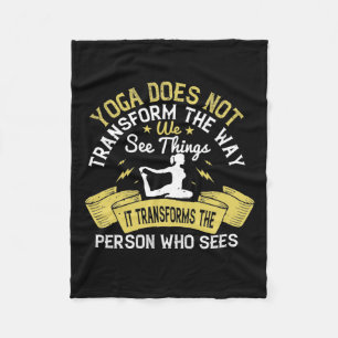 Cobertor De Velo Yoga - Yoga Transforma a Pessoa que Vê