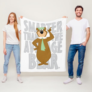 Cobertor De Velo Yogi "Mais Inteligente Que O Urso Médio"