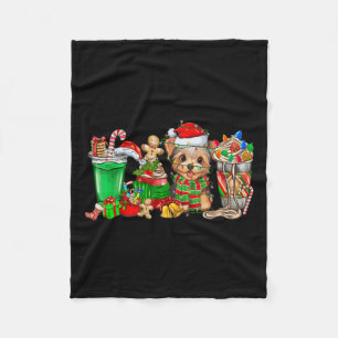 Cobertor De Velo Yorkie Dog Natal Pijamas Café Latte Mugs Xma