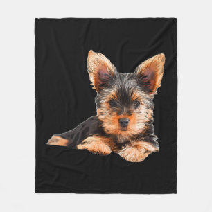 Cobertor De Velo Yorkshire terrier Yorkie Puppy Dog