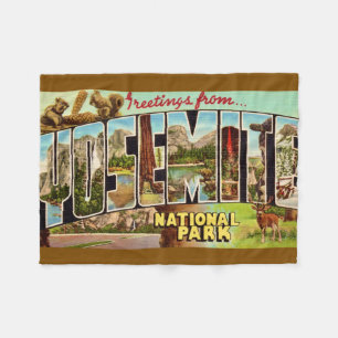 Cobertor De Velo Yosemite National Park Blanket