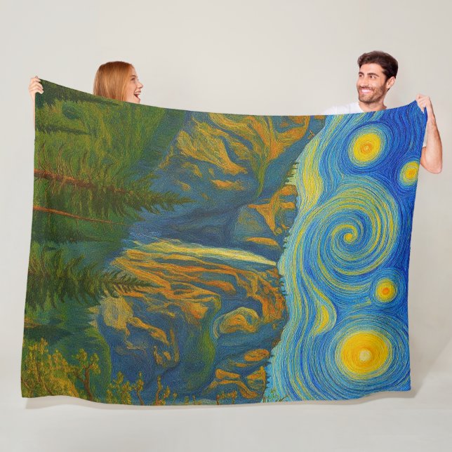 Cobertor De Velo Yosemite Valley Yosemite National Park ala van Gog (In Situ)
