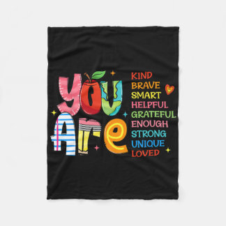 Cobertor De Velo You Are Kind Brave Smart Shirt