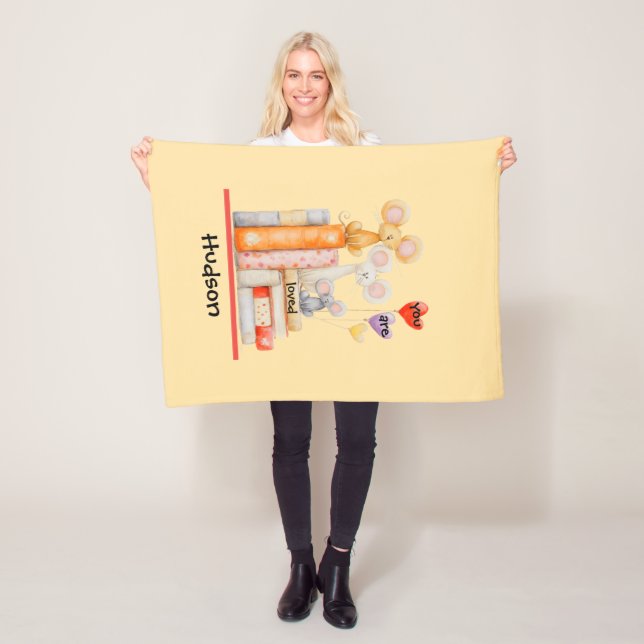 Cobertor De Velo You Are Loved Child's Fleece Blanket (In Situ)