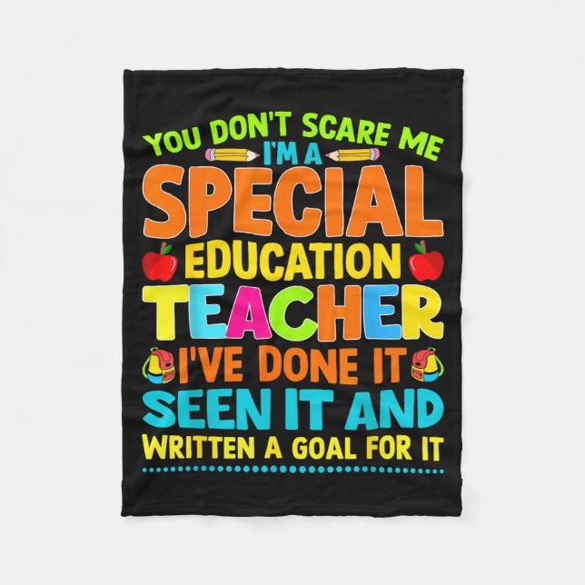 Cobertor De Velo You Don't E Me I'm A Special Education Teacher Men (Frente)