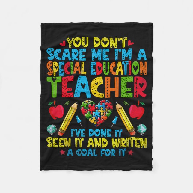 Cobertor De Velo You Don't E Me I'm A Special Education Teacher - S (Frente)