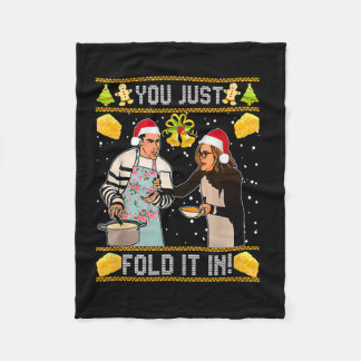 Cobertor De Velo You Just Fold It In Christmas Xmas Pajamas Christm