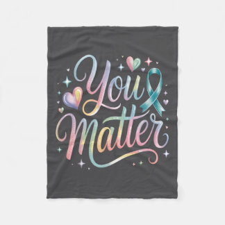 Cobertor De Velo You Suicide Prevention Awareness 