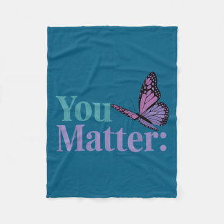 Cobertor De Velo You Suicide Prevention Awareness Mental Health 