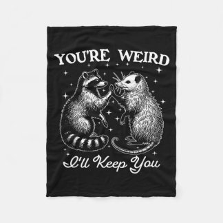 Cobertor De Velo You're Weird I'll Keep You Funny Ossum Raccoon Sar