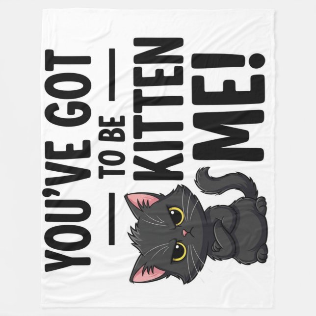 Cobertor De Velo  You've Got to Be Kitten Me! (Frente)