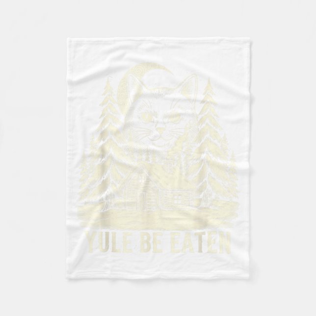 Cobertor De Velo Yule Be Eaten Icelandic Cat Christmas Folklore Jól (Frente)