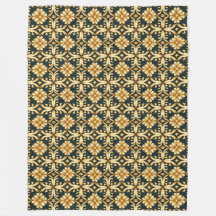 Yuletide Dourado Glimmer Fleece Blanket