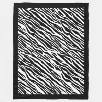 Cobertor De Velo Zebra Print Patterno Fleece Blanket