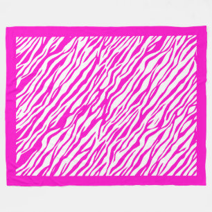 Cobertor De Velo Zebra Print Patterno Fleece Blanket
