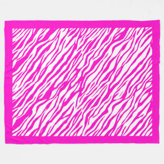 Cobertor De Velo Zebra Print Patterno Fleece Blanket